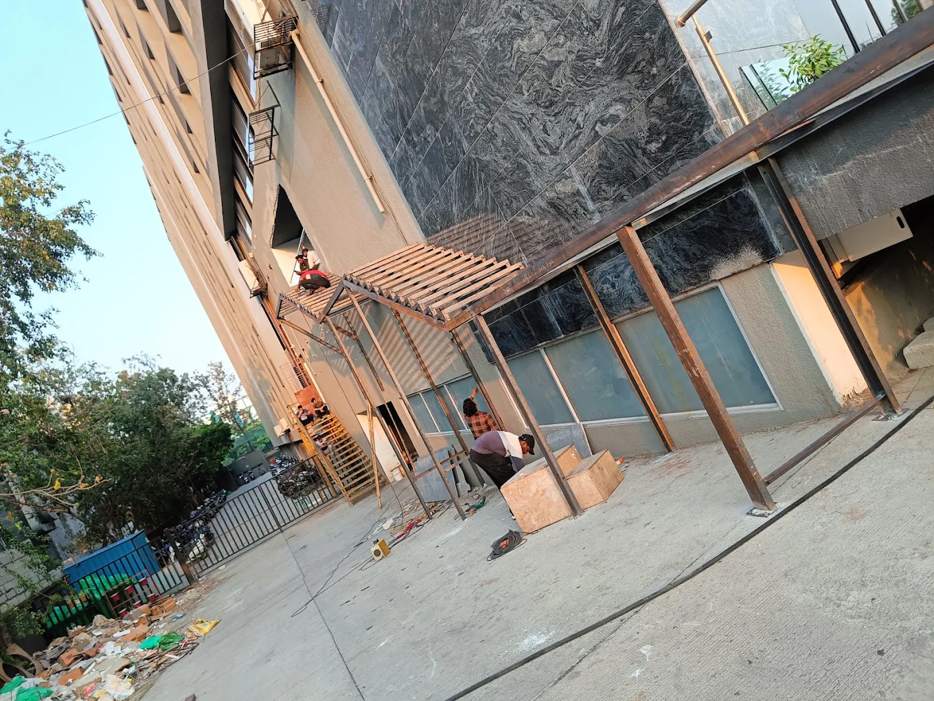 Steel Staircase Railing Work Project #6