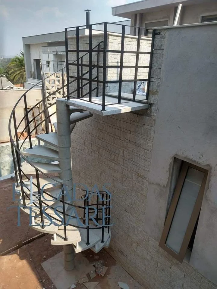 Steel Staircase Railing Work Project #7
